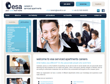 Tablet Screenshot of esa-careers.co.uk
